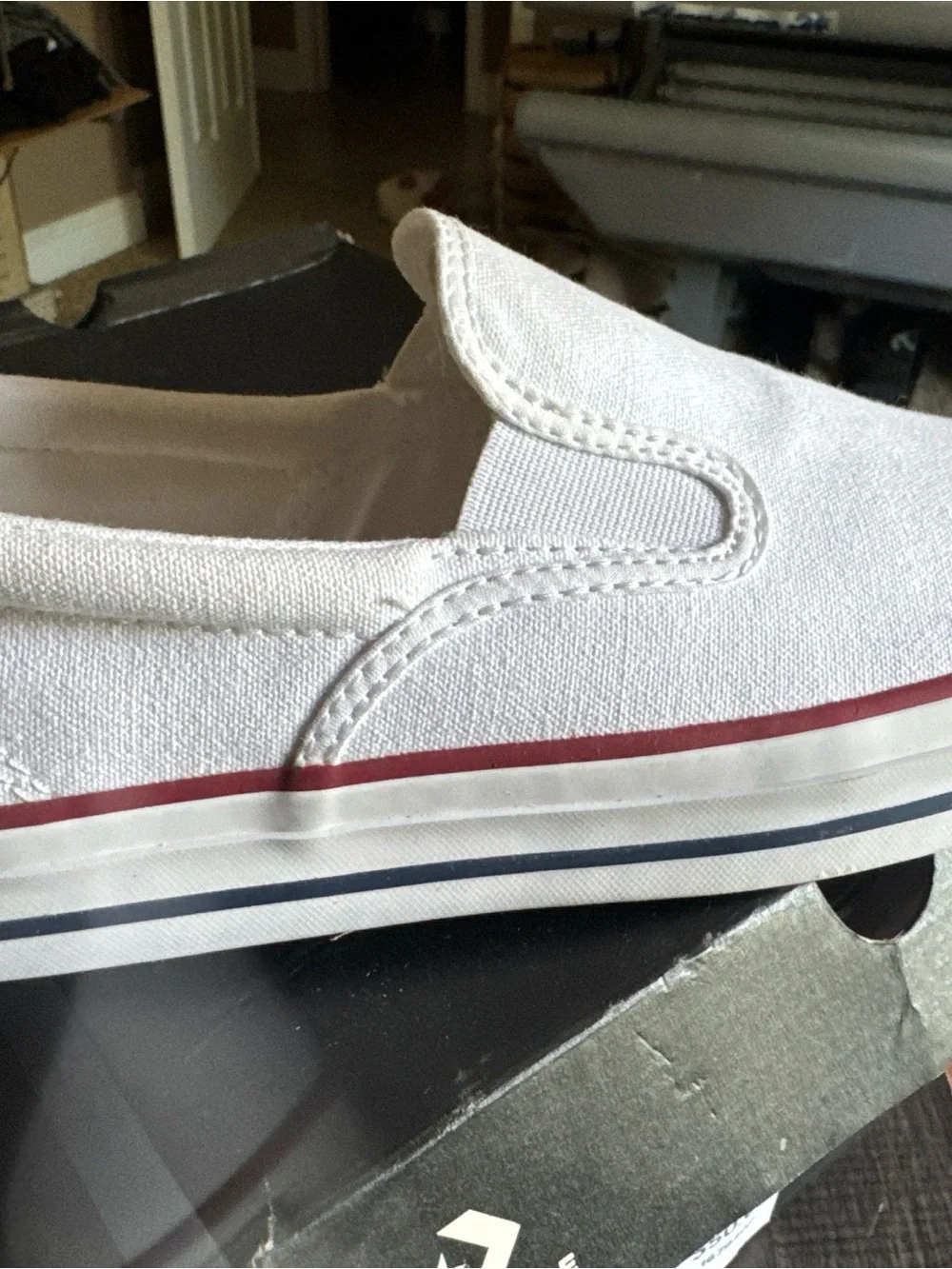 Converse CTAS Double Gore Slip Men/Women Slip On White 167940F M8- W9.5 In Box